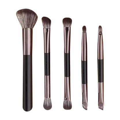 Makeup With Mirror Multifunctional Makeup Brush Suit